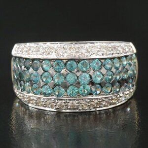 $8500 / NEW Rare Limited LeVian 14K Alexandrite & Diamond band ring / Luxury